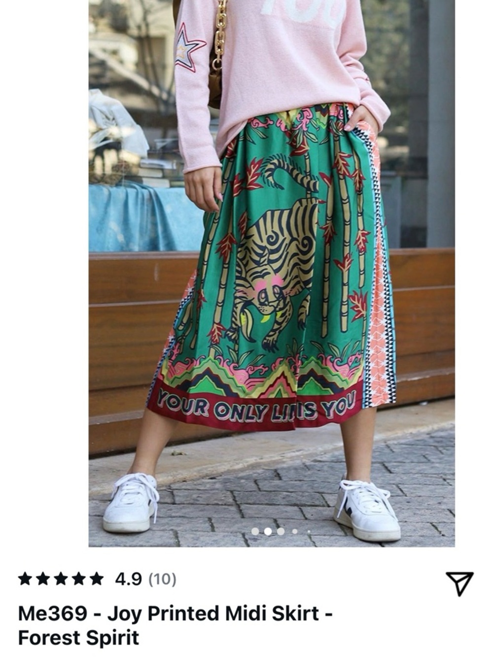 NWT Me369 Forest Spirit Midi Skirt